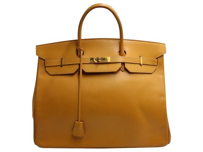Hermès Birkin 40 em Vache Natural Marrom