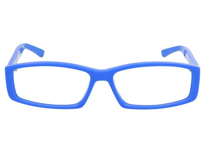 Marcos ópticos de acetato de marco cuadrado de Balenciaga Azul Fibra de celulosa  ref.681906