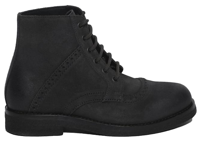 Bottega Veneta Suede Wedge Boots Grey Leather  ref.682257