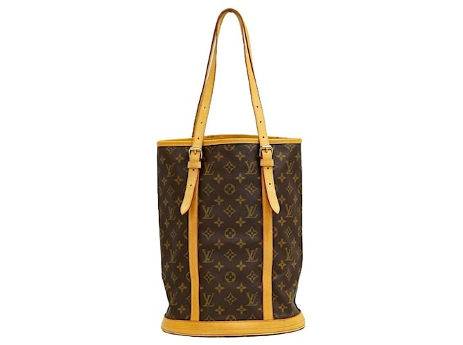 Louis Vuitton Bucket GM Brown Cloth  ref.682394
