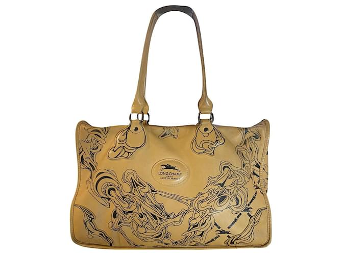 Longchamp Special Edition Beige Leather  ref.682482