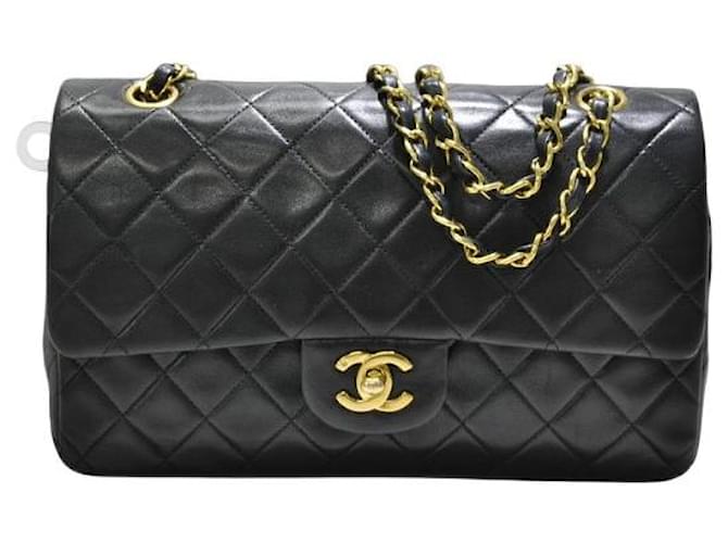 Chanel Timeless Black Leather  ref.682492