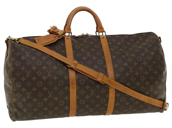 Louis Vuitton Monograma Keepall Bandouliere 60 Boston Bag M41412 LV Auth am3203 Lona  ref.682541