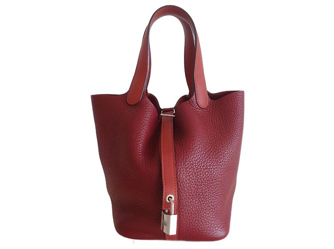 Hermès Sac Hermes Picotin 18 Lock Rouge