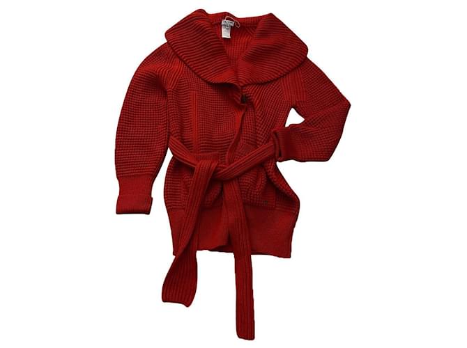 Sonia Rykiel Knitwear Red Coral Wool  ref.682595