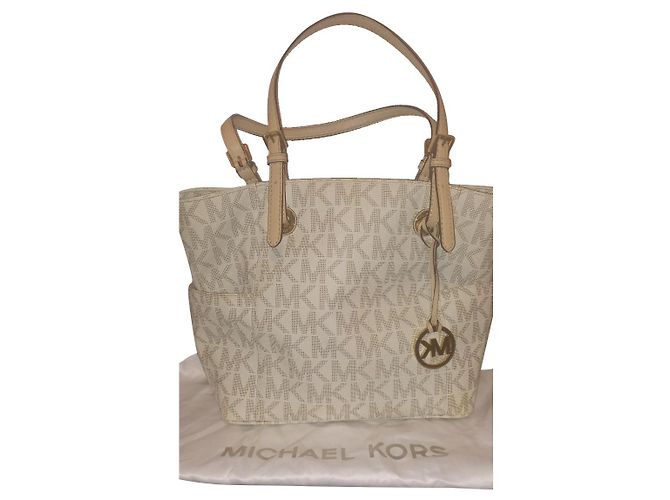 Michael Kors Handtasche Beige Stoff