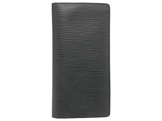 Louis Vuitton Portefeuille Brazza Black Leather  ref.682779