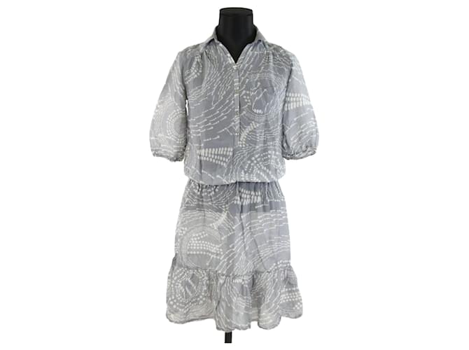 Robe Maje 1 Grey Cotton  ref.682943
