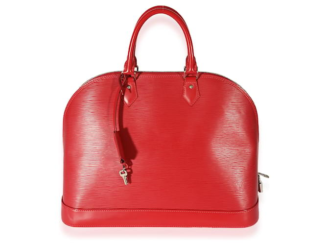 Louis Vuitton Red Epi Alma Gm  Leather  ref.683027
