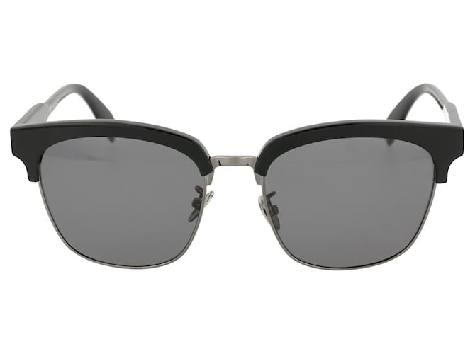 Alexander McQueen Square-Frame Sunglasses Black Acetate Cellulose fibre  ref.683339
