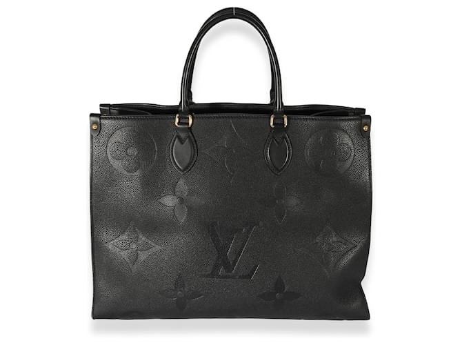 Louis Vuitton Black Empreinte Onthego Gm Nero Pelle  ref.683395