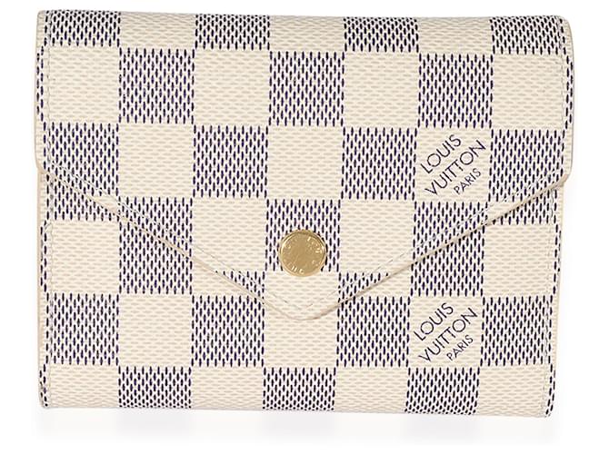 Louis Vuitton Damier Azur Victorine Wallet White ref.683469 - Joli Closet
