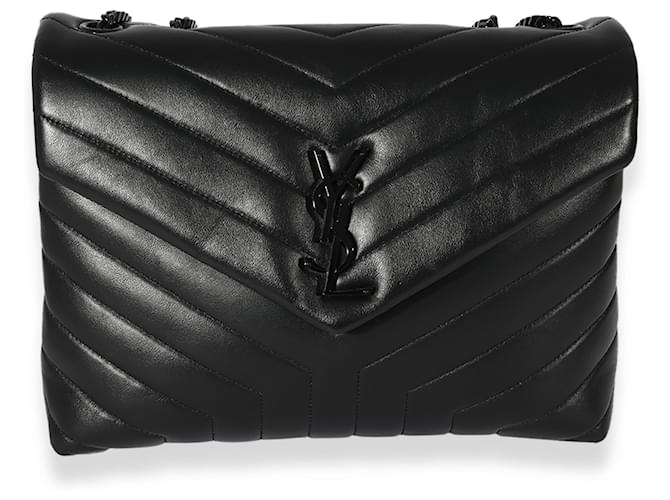 Saint Laurent Black Medium Loulou  Leather  ref.683470