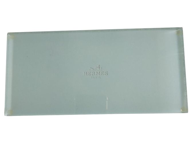 Bandeja Hermès de metacrilato blanca Blanco 