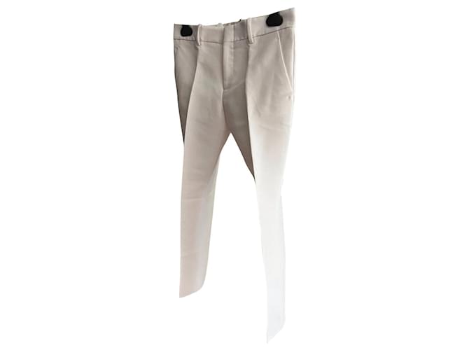Gucci Pantalones, polainas Blanco roto Algodón  ref.683750