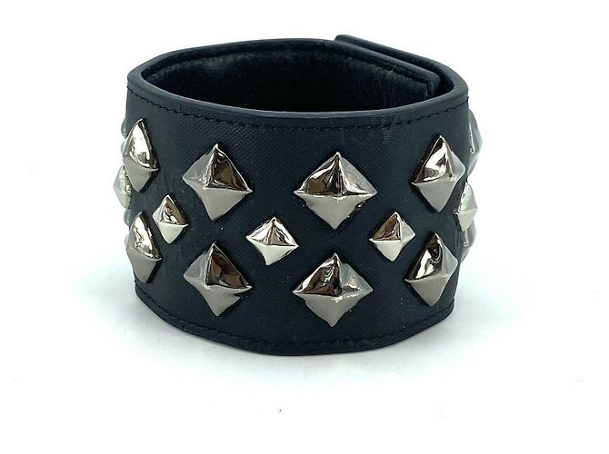 BRACELET CUIR NYLON NOIR MCM