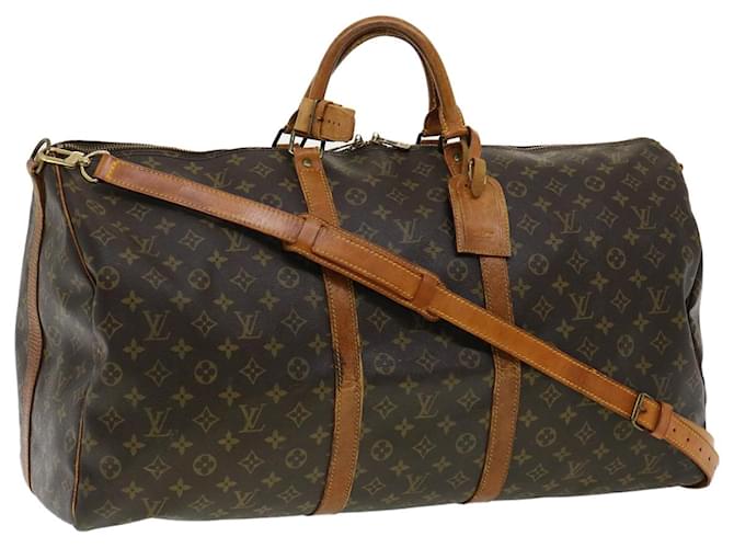 Louis Vuitton Monogram Keepall Bandouliere 60 Boston Bag M41412 LV Auth bs2336 Cloth  ref.683873
