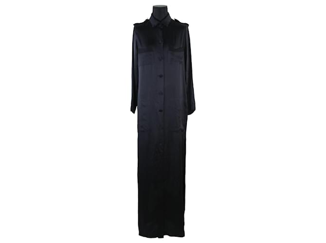 Lanvin dress 36 Black Silk  ref.683996