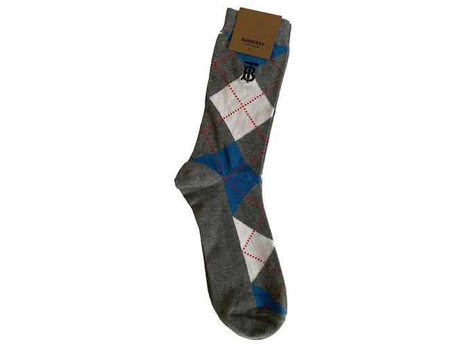 Calzini Burberry in cotone grigi Grigio