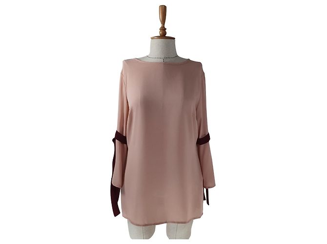 Marcel Ostertag Bluse Rosa aus Polyester Pink