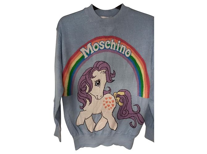 Moschino-Couture! x Strickwaren von My Little Poney Schwarz Weiß Rot Blau Grün Orange Lila Gelb Hellblau Dunkelviolett