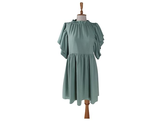 Autre Marque Dresses Green Polyester Elastane  ref.684284