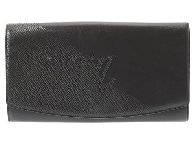Louis Vuitton Aegean Negro Cuero  ref.684575