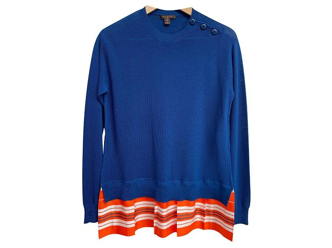 Strickwaren aus Wolle und Seide von Louis Vuitton Blau