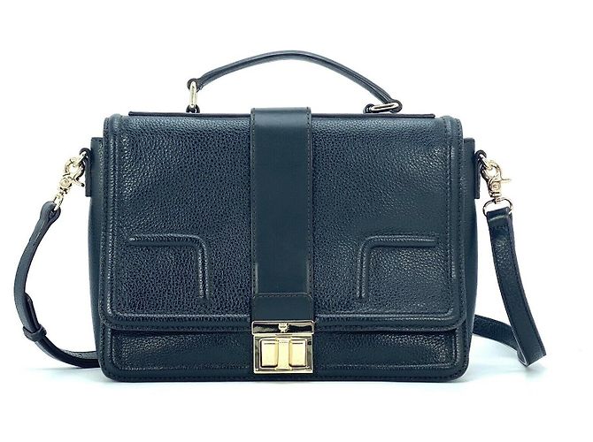 MCM BORSA A TRACOLLA IN PELLE MARRONE SCURO