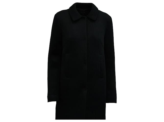 Simone Rocha Straight Coat in Black Polyester  ref.685396