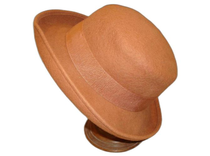 Autre Marque Wool Felt Hat Caramel Size M