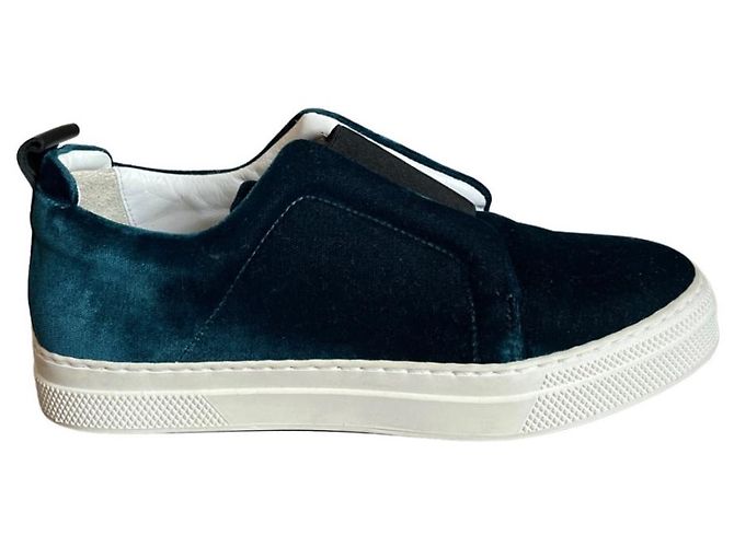 Baskets Pierre Hardy Turquoise en Velours 36