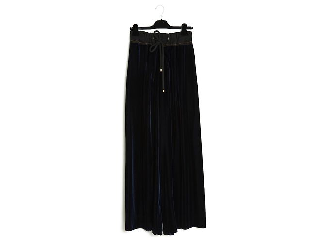 Lanvin OVERSIZED NAVY VELVET EN36/38 Navy blue