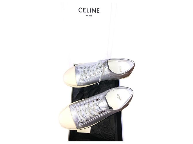 Baskets Céline Mixed Model en cuir argent Bijouterie argentée