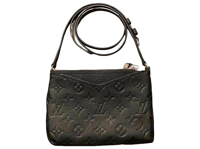 Louis Vuitton Pallas Black Leather  ref.685665