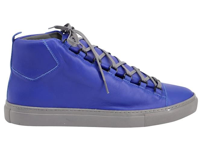 Balenciaga Arena Sneakers aus Leder in Electric Blue Blau  ref.685736