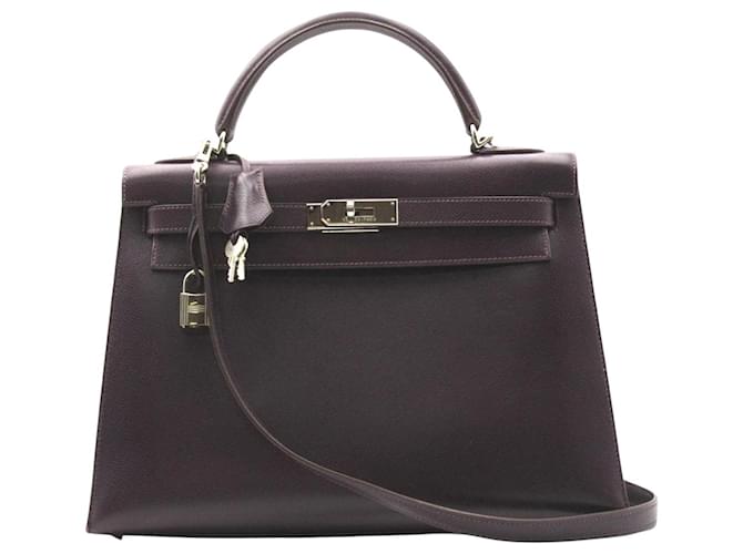 Hermès hermes kelly Purple Leather  ref.686151