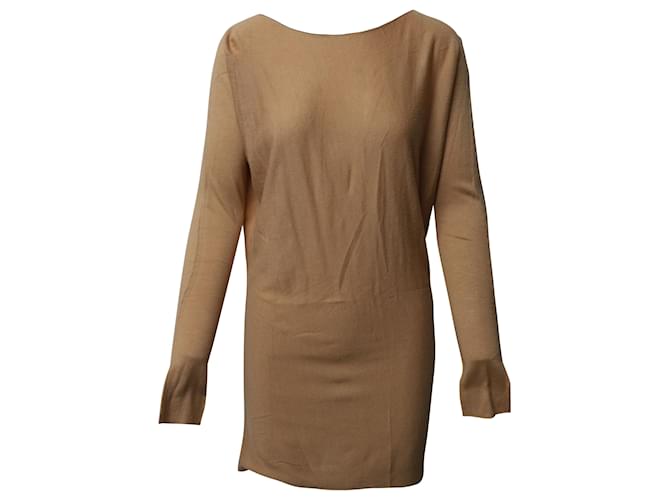 Vince Sweater Dress in Beige Rayon Cellulose fibre  ref.686247