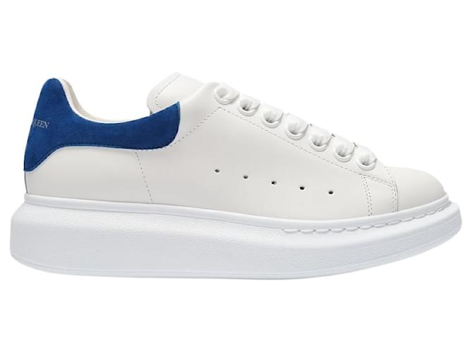 Oversized Sneakers - Alexander Mcqueen - White/Blue Paris - Leather  ref.686312