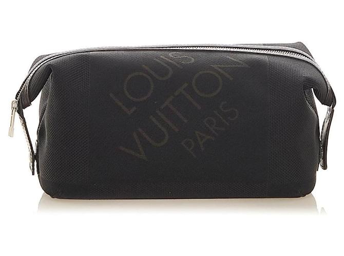 Louis Vuitton Trousse de toilette noire Damier Geant Albatros Cuir  ref.686365