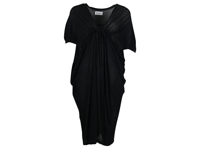 Tsumori Chisato Vestido negro con alas de murciélago