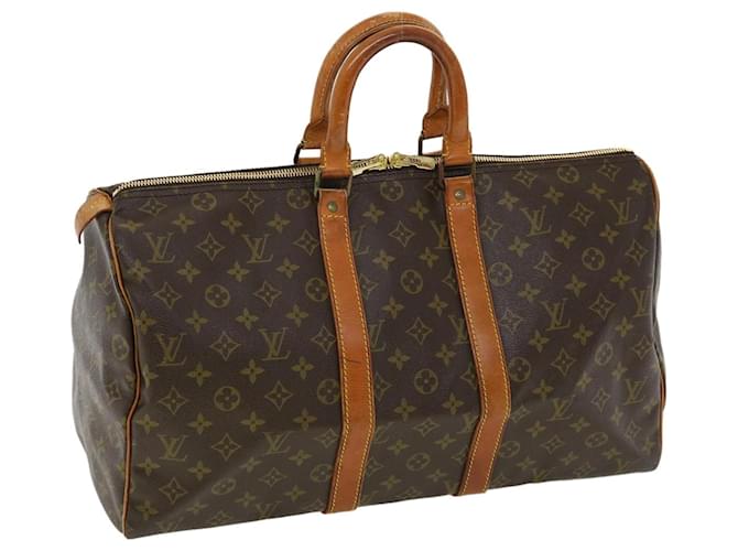 Louis Vuitton Keepall 50 Brown Cloth  ref.686787
