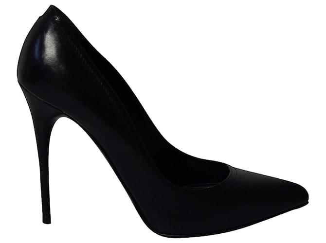 Zapatos de Salón Alexander McQueen en Cuero Negro  ref.686838