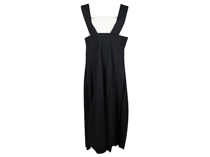 Comme Des Garcons Black Pleated Dress with Thick Straps  ref.686887