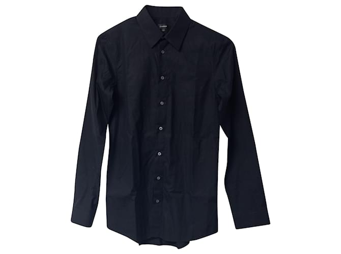 Jil Sander Long Sleeve Shirt in Black Cotton  ref.686912