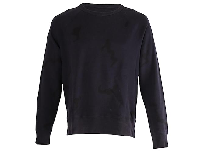 Acne Studios Rundhals-Sweatshirt aus marineblauer Baumwolle  ref.686961