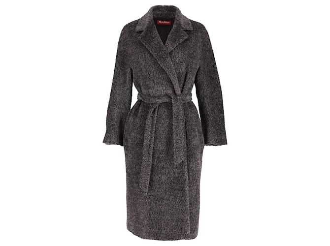 Max Mara Suri Coat in Black Alpaca Wool  ref.687068