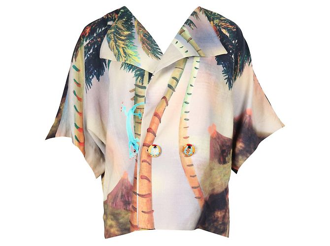 Tsumori Chisato Tropical Pattern Short Sleeved Jacket