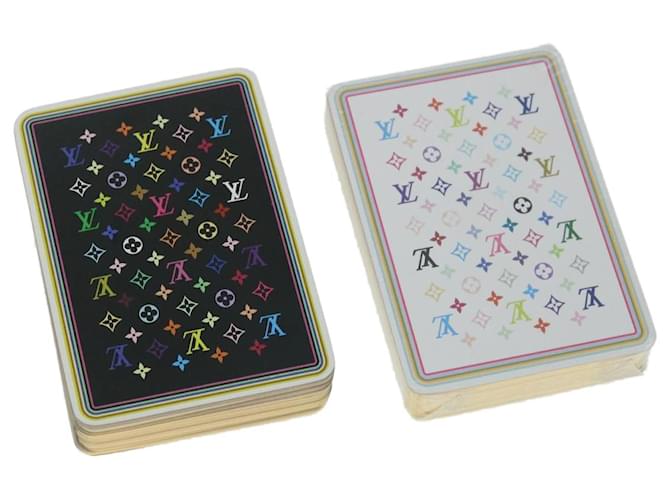 LOUIS VUITTON Multicolor Playing Cards VIP only White Black LV