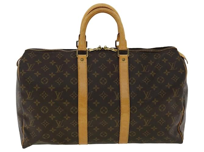 Louis Vuitton Keepall 45 Brown Cloth  ref.687466